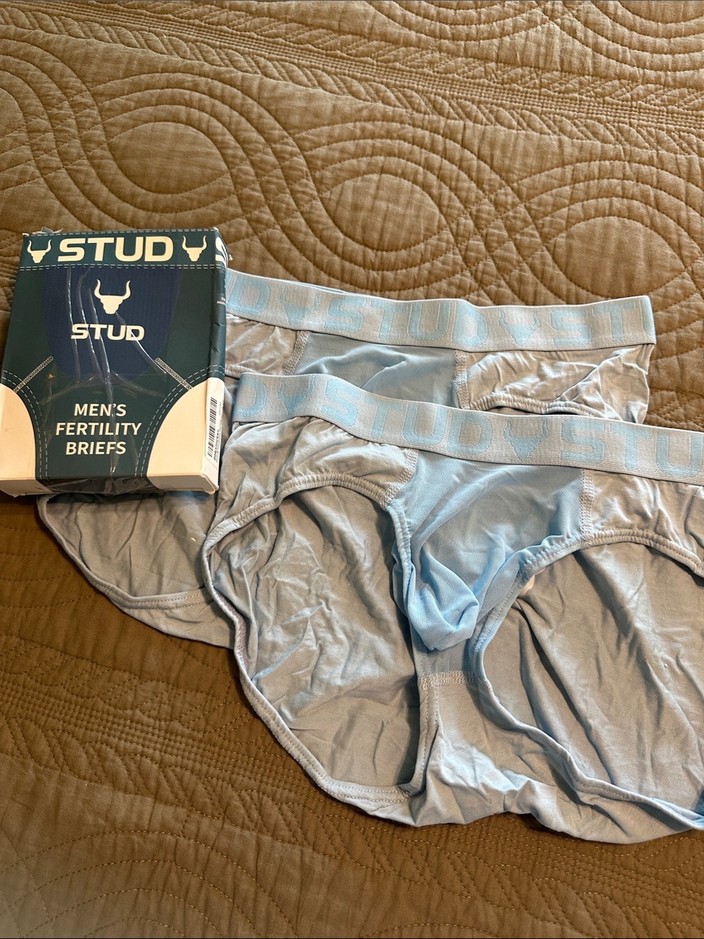 STUD Men's Fertility Briefs – Light Blue XL NWT
